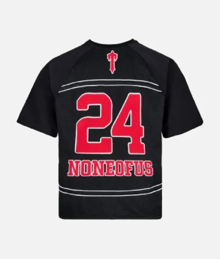 Black Nofs x Trapstar Short Sleeve NFL Jersey