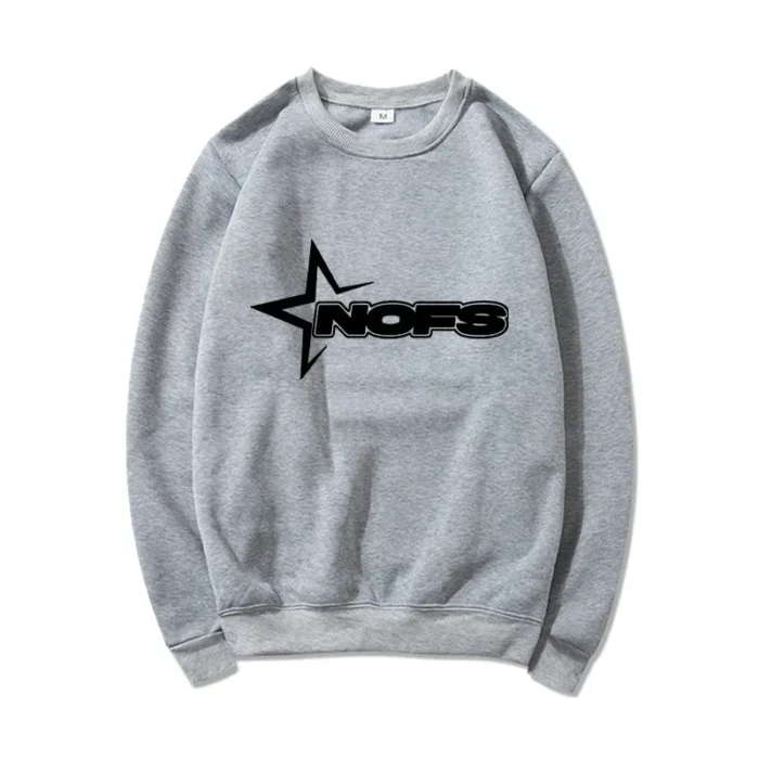 NOFS Casual Warm Sweatshirt Grey