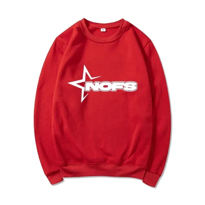 NOFS Casual Warm Sweatshirt Red