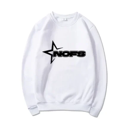 NOFS Casual Warm Sweatshirt White