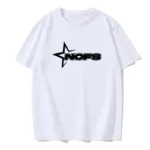 NOFS White Casual Summer Cotton T-Shirt