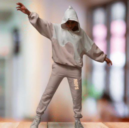 Nofs Marshmallow Pink Unisex Winter Fleece Tracksuit