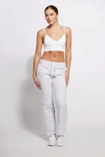 Nofs Sweatpant girl Straight Leg Light grey