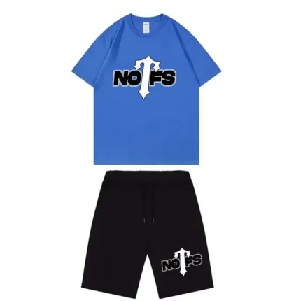 Nofs x Trapstar Summer Suit in Blue & Black