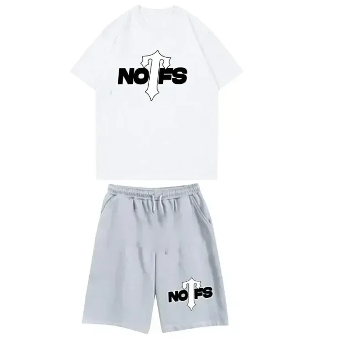 Nofs x Trapstar Summer Suit in White & Grey