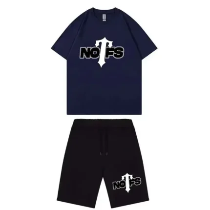 Nofs x Trapstar Summer Suit – Navy and Black