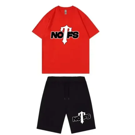 Nofs x Trapstar Summer Suit – Red & Black