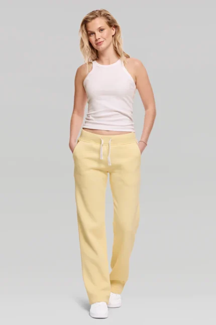 Noneofus Sweatpant Girl Straight Leg Lemon
