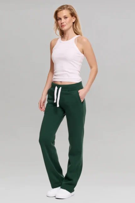 Noneofus Sweatpant Girl Straight leg Varsity Green