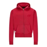 Red Basic NOFS Zipper Hoodie