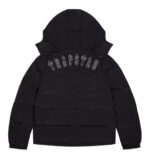 Trapstar Black Irongate Jacke mit Abnehmbarer Kapuze