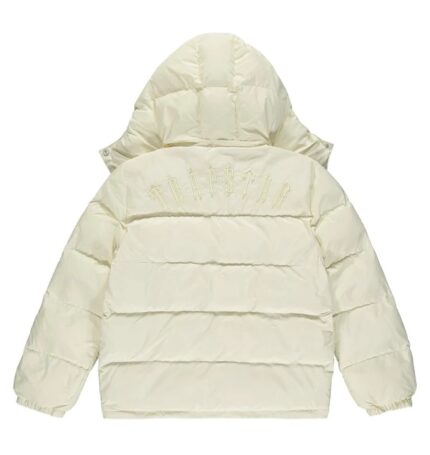 Trapstar Cream Irongate Jacke mit Abnehmbarer Kapuze