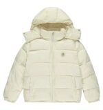 Trapstar Cream Irongate Jacke mit Abnehmbarer Kapuze