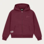 PURPLE BASIC ZIP HOODIE